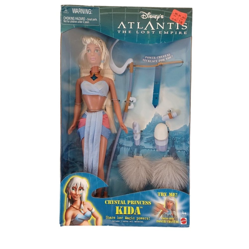 2000 NIB New Disney Atlantis Lost Empire Crystal Princess Kida Light Up Necklace